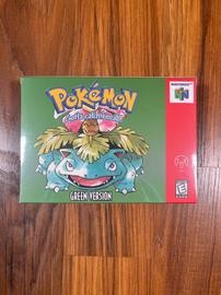Green Version Nintendo 64 Homebrew Game Nib (Pokemon)