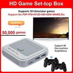 Super Console X Pro Retro Mini Wifi 4k Hd Tv Video Game Console / / Dc (Sony Playstation 1)