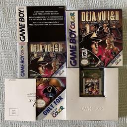 Déjà Vu I & II: The Casebooks of Ace Harding (Nintendo Game Boy Color)